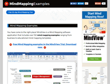 Tablet Screenshot of mindmappingexamples.com